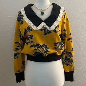 Corey Lynn Calter Cream and Gray Knit